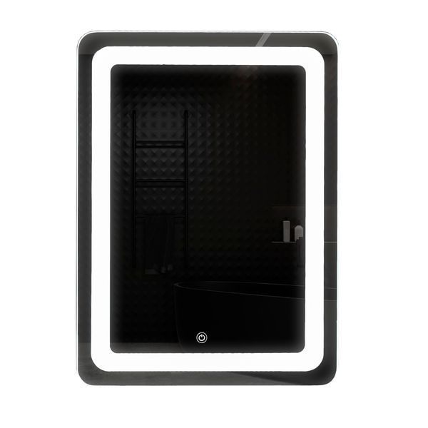 Зеркало UNIO MRR-04 SQR-RA-S 600 x 800 mm LED FL с сенсором 000027463 фото