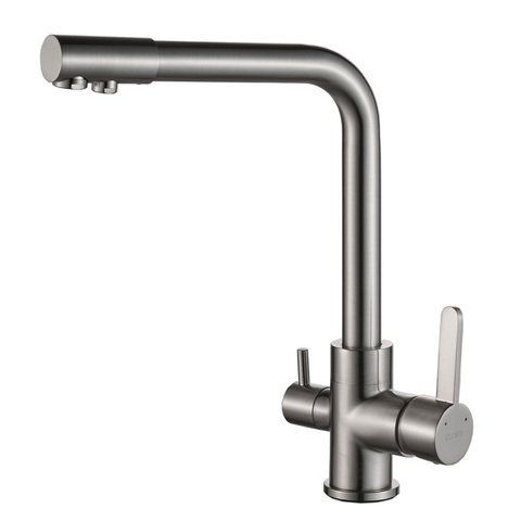 Смеситель для кухни под осмос Globus Lux LAZER GLLR-0444-8-STSTEEL 000013280 фото