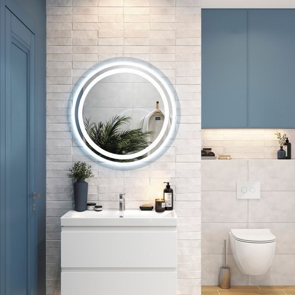 Дзеркало UNIO MRR-09 RND-S 700 x 700 mm LED FL з сенсором 000027464 фото