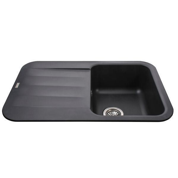 Гранітна мийка Globus Lux OBER чорний 780х500мм-А0002 000003455 фото