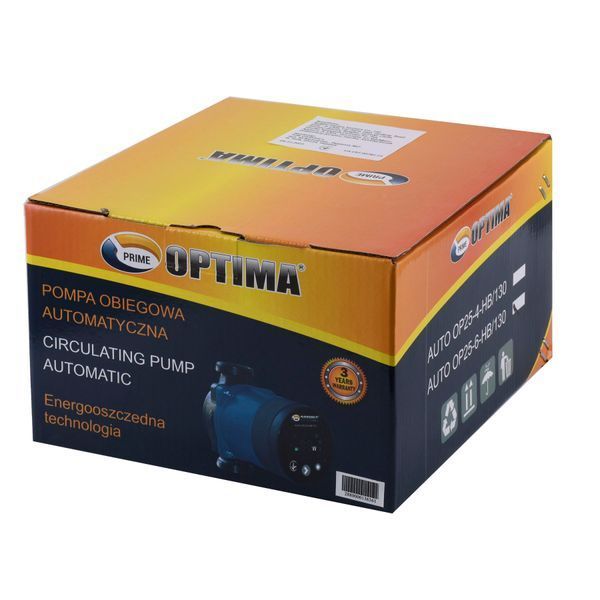 Насос циркуляционный энергосберегающий Optima PRIME OP25-60AUTO 130мм + гайки 000024722 фото
