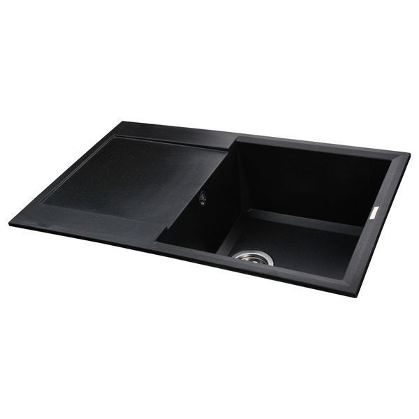 Гранитная мойка Globus Lux KOMO черный 790х500мм-А0002 000021041 фото