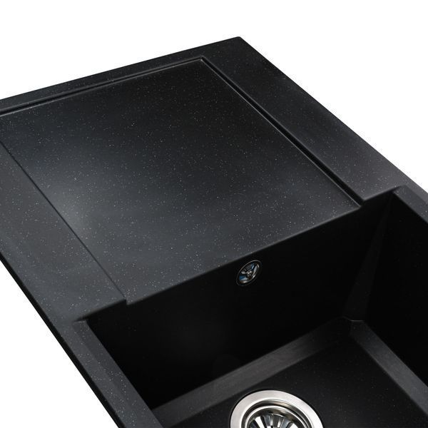 Гранитная мойка Globus Lux KOMO черный 790х500мм-А0002 000021041 фото