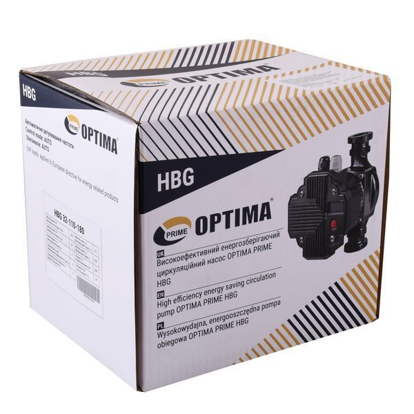 Насос циркуляційний енергоощадний Optima PRIME HBG 32-110AUTO 180мм 000027885 фото