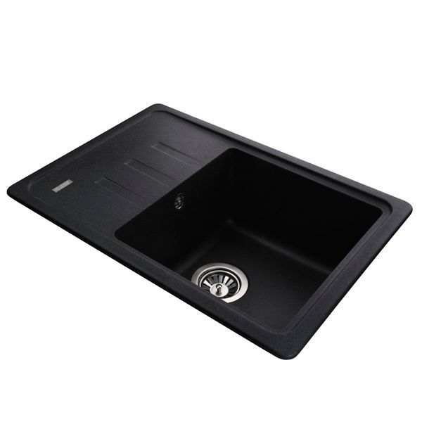 Гранитная мойка Globus Lux MONO графит 620х435мм-А0001 000022399 фото