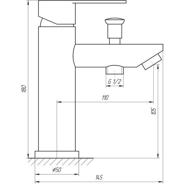 Смеситель для умывальника Globus Lux WIEN SBT2-106M 000021995 фото