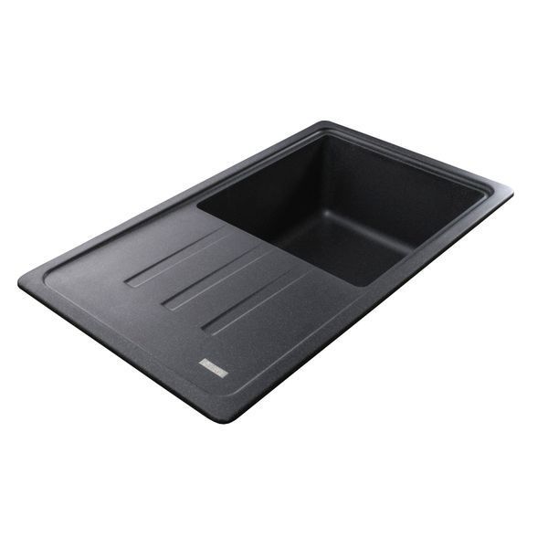 Гранітна мийка Globus Lux LUGANO графіт 780x435мм-А0001 000008848 фото