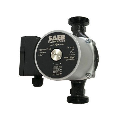 Насос циркуляционный SAER W55-25 180мм + гайки 000019357 фото