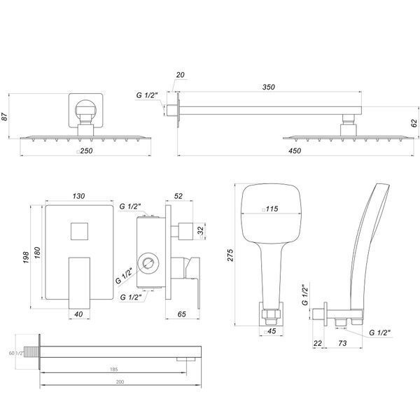 Душова система Globus Lux SMART GLM-305L-BB 000023326 фото