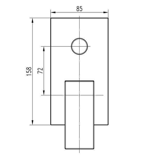 Змішувач для душу вбудований TOPAZ ODISS TO-18205-H66-BL 000028603 фото