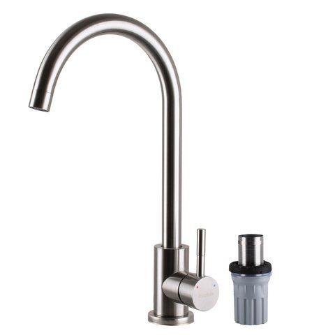 Смеситель для кухни EcoMIX ALPEN AISI-203S-WH 000024959 фото