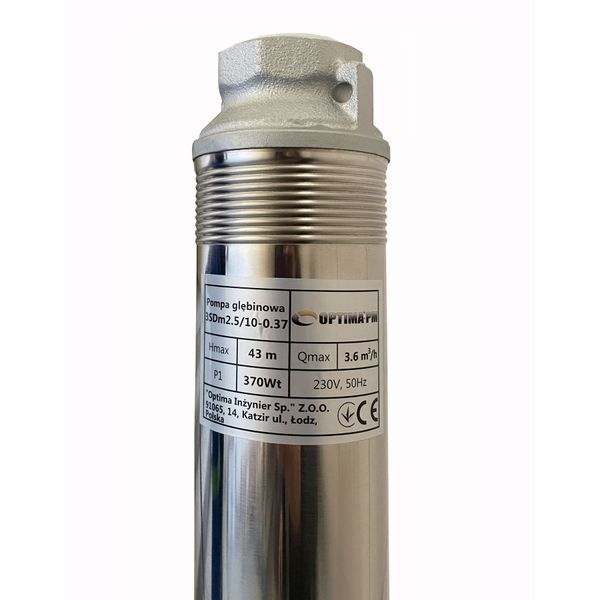 Насос скважинный с повышенной уст-тью к песку OPTIMA PM 3SDm2,5/10 0,37 кВт 46м + 15 м кабель 000019661 фото