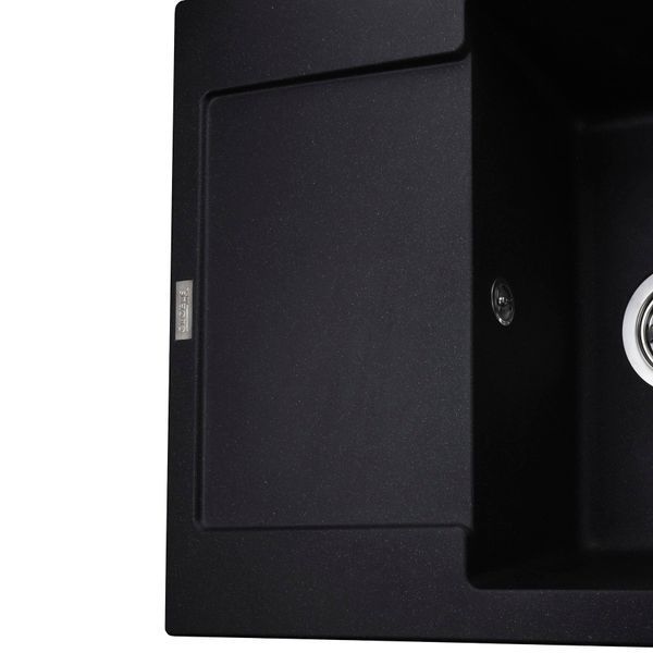 Гранітна мийка Globus Lux MALABI чорний металiк 780х500мм-А0001 000008908 фото
