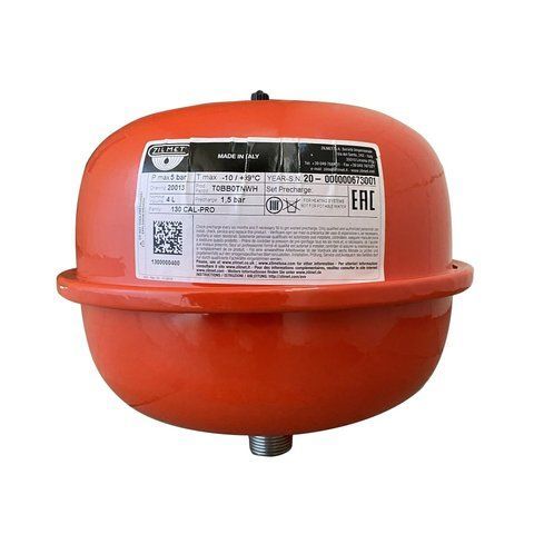 Бак Zilmet cal-pro для систем отопления 4л 5bar кругл. ( 1300000400 ) 000001432 фото