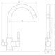 Смеситель для кухни под осмос Globus Lux LAZER GLLR-0333-3-TITANIUM 000019231 фото 4