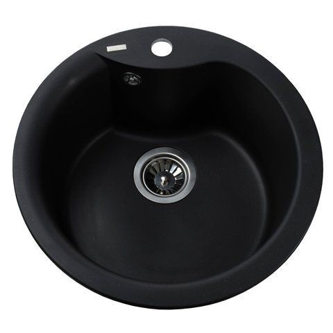 Гранитная мойка Globus Lux ORTA черный 485мм-А0002 000021056 фото
