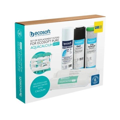 Комплект картриджей Ecosoft P'URE AquaCalcium Mint "6 месяцев" 12815 фото