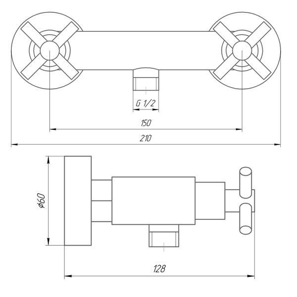 Змішувач для душу Globus Lux DUKAT SD4-105 000022968 фото
