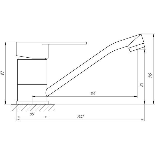 Смеситель для умывальника Globus Lux MAIN SM-203M 000022002 фото
