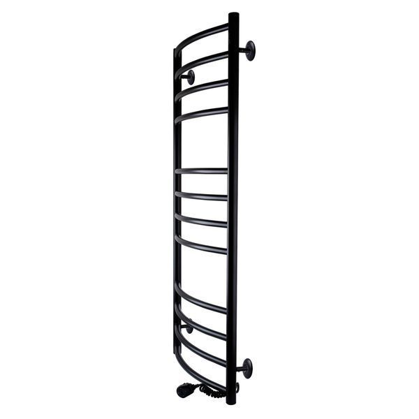 Рушникосушарка UNIO LDE ER 1200-500-12 BLK Драбинка Дуга Еліт електро чорна 21555 фото