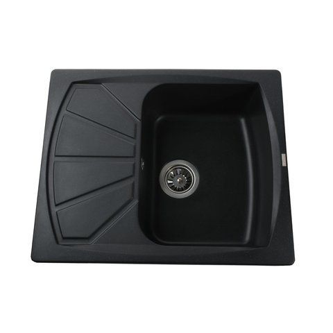 Гранитная мойка Globus Lux TANA черный 610х500мм-А0002 000006050 фото