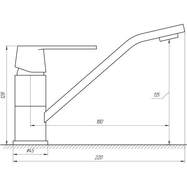 Смеситель для кухни Globus Lux Laguna GLA-0203Q-10-BB 000021858 фото