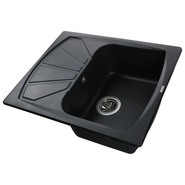 Гранитная мойка Globus Lux TANA черный 610х500мм-А0002 000006050 фото