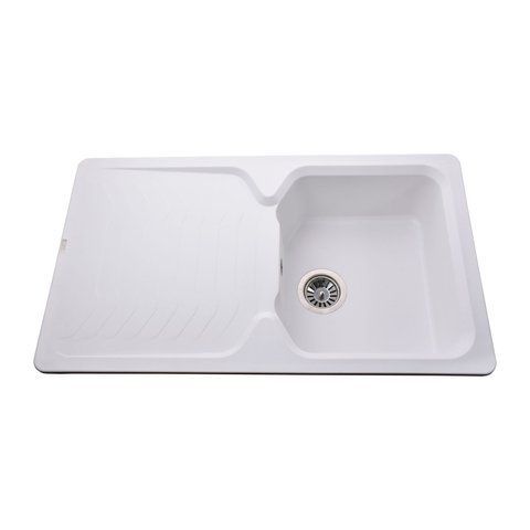 Гранитная мойка Globus Lux BOREN белый 860х500мм-А0007 000009961 фото