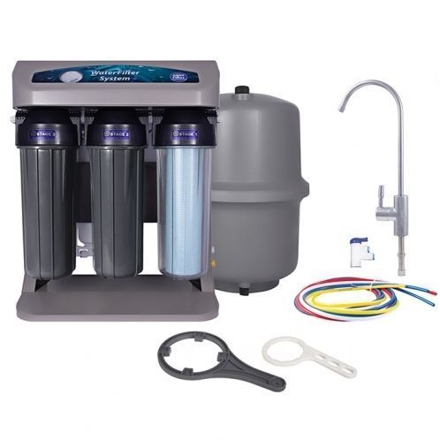 Фильтр обратного осмоса Aquafilter ELITE7G-GP с насосом и датчиком давления 12603 фото