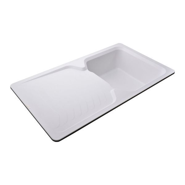 Гранитная мойка Globus Lux BOREN белый 860х500мм-А0007 000009961 фото