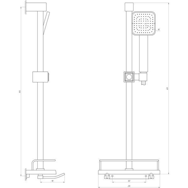 Душевая стойка Dish L116-TP-KIT 000009176 фото