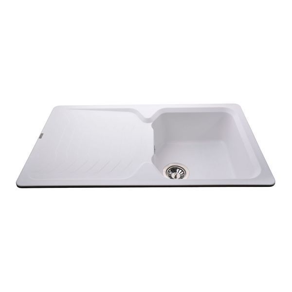Гранитная мойка Globus Lux BOREN белый 860х500мм-А0007 000009961 фото