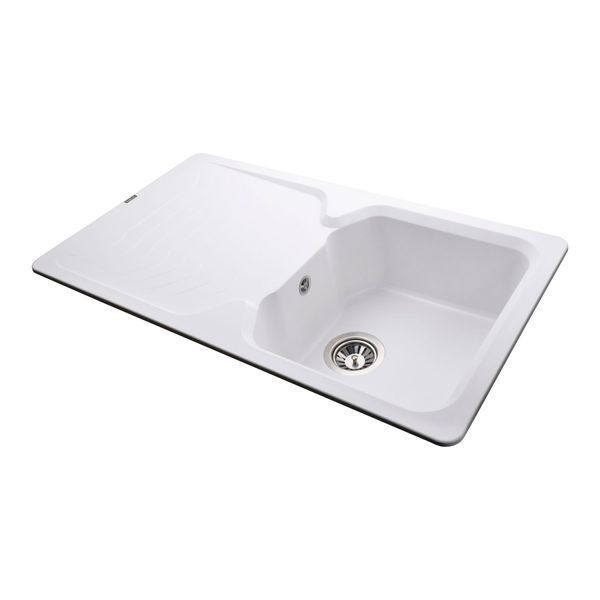 Гранитная мойка Globus Lux BOREN белый 860х500мм-А0007 000009961 фото