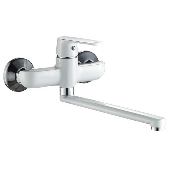 Смеситель для кухни со стены Globus Lux Laguna GLA-0104-7-WHITE 000022563 фото