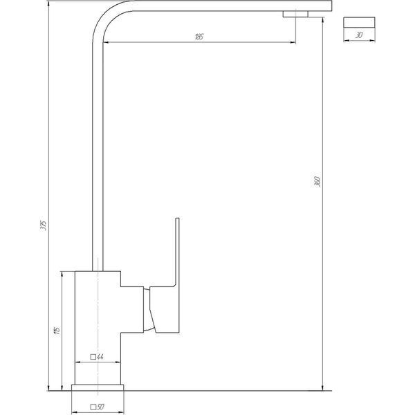 Смеситель для кухни Globus Lux SHK-203S-M 000016982 фото