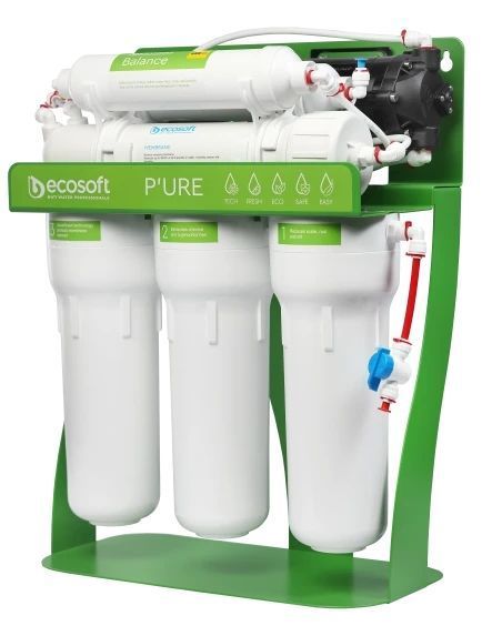 Фільтр зворотного осмосу Ecosoft P&rsquo;URE BALANCE з помпою на станині (MO675MBALPSECO) 12819 фото