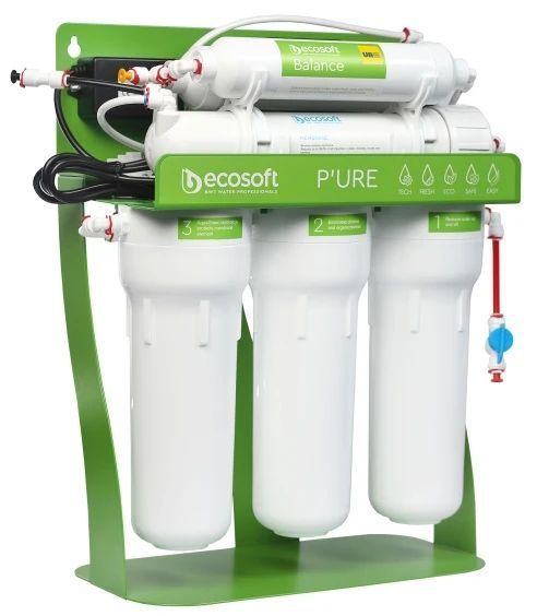 Фільтр зворотного осмосу Ecosoft P&rsquo;URE BALANCE з помпою на станині (MO675MBALPSECO) 12819 фото