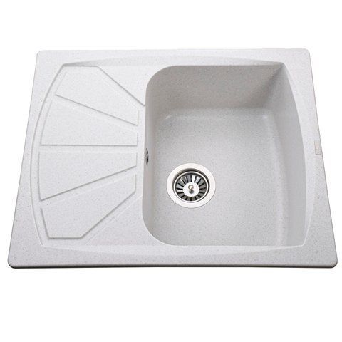 Гранитная мойка Globus Lux TANA жемчужный 650х500мм 000022416 фото
