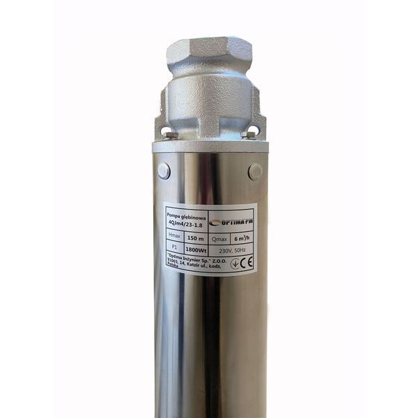 Насос скважинный с повышенной уст-тью к песку OPTIMA PM 4QJm4/23 1,8 кВт 168м + 2 м кабель 000017629 фото