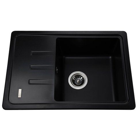 Гранитная мойка Globus Lux MONO черный 620х435мм-А0002 000021062 фото