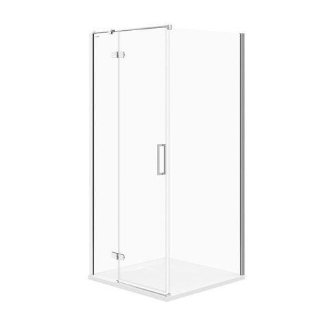 Душевая кабина угловая квадратная JOTA 90x90x195 левосторонняя прозрачное стекло 000019955 фото