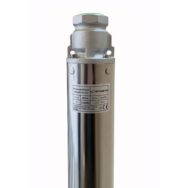 Насос скважинный с повышенной уст-тью к песку OPTIMA PM 4QJm4/26 2,2 кВт 205м + 2 м кабель 000017630 фото