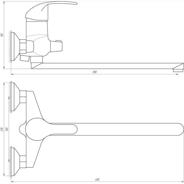 Смеситель для ванны DOMINO ACCENT DAC-208 000010466 фото