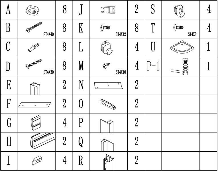 Душевая кабина полукруглая WISLA L100FS (L100) BRAVO (2уп.) 000015063 фото