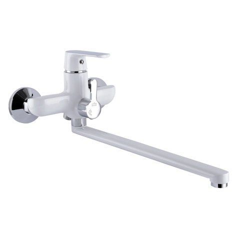 Смеситель для ванны Globus Lux Laguna GLA-0208-7-WHITE EURO 000022568 фото