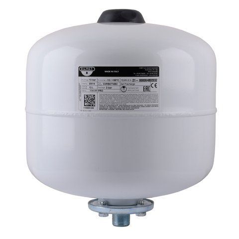 Гидроаккумулятор cо сменной мембраной 12л ZILMET HY-PRO 10bar, белый ( 11H0001200 ) 000015776 фото