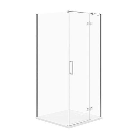 Душевая кабина угловая квадратная JOTA 90x90x195 правосторонняя прозрачное стекло 000019956 фото