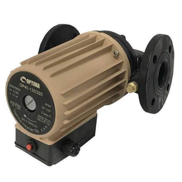Насос циркуляционный фланцевый Optima OP40-130 220мм + кабель с вилкой! 000013634 фото