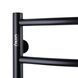 Полотенцесушитель UNIO LD W 700-500-7 BLK Лесенка Дуга вода черная 21614 фото 4