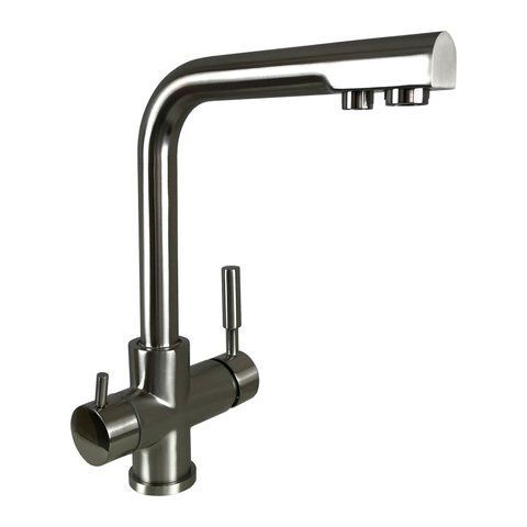 Смеситель для кухни под осмос Globus Lux LAZER GLLR-0888-8-STSTEEL 000011309 фото